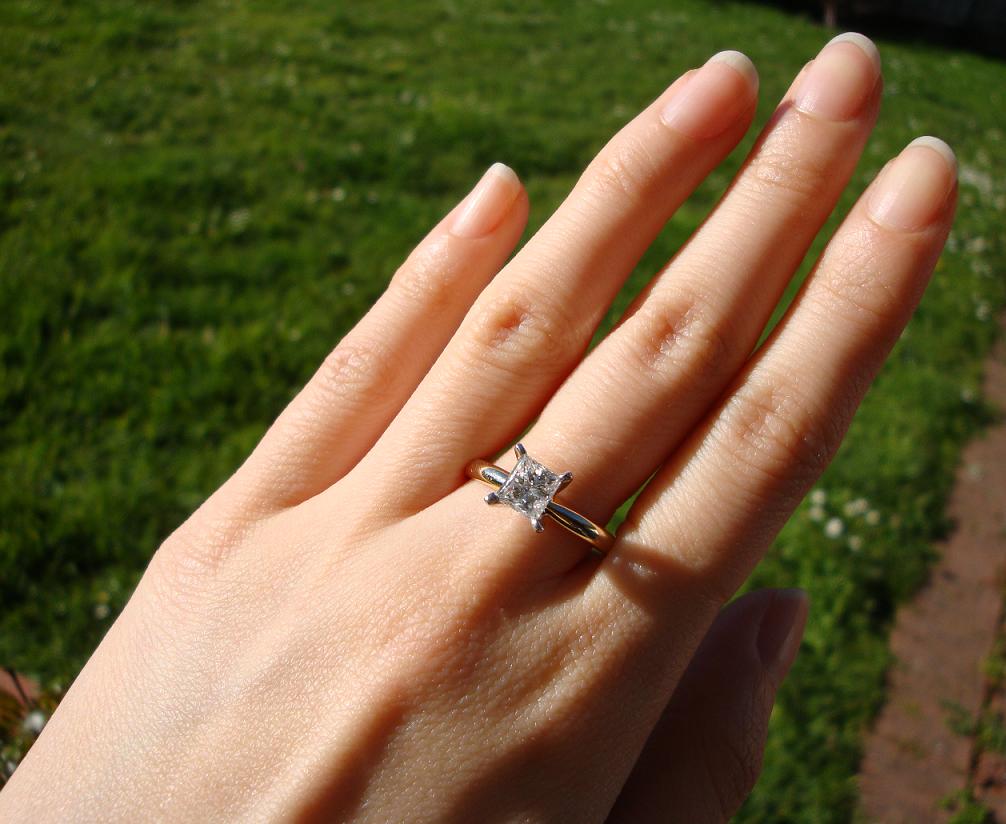 .87CT GENUINE NATURAL CLEAN DIAMOND SOLITAIRE RING